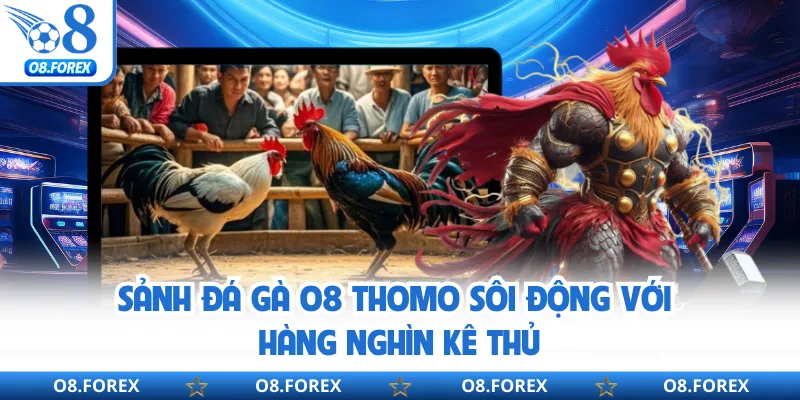 Sảnh đá gà O8 Thomo sôi động với hàng nghìn kê thủ